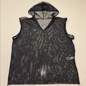 Weissman Black Mesh Tank Top